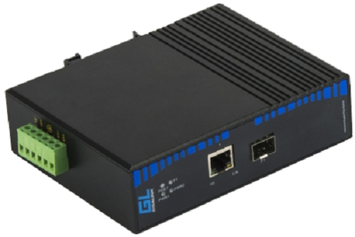 Медиа-конвертер GIGALINK GL-MC-UTPG-SFPG-FI UTP-SFP (industrial), 10/100/1000Мбит/с в 1000Мбит/с, 12-24 вольта 10 ватт (питание поставляется отдельно NikoMax