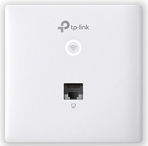 Точка доступа TP-LINK EAP230-Wall AC1200, 866 Мбит/с на 5 ГГц и 300 Мбит/с на 2,4 ГГц, 2 LAN, 802.3af/at PoE in