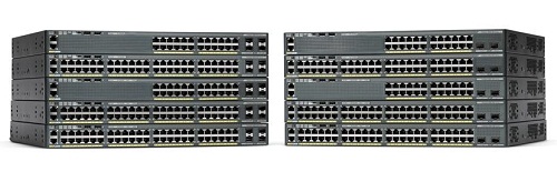 Коммутатор Cisco WS-C2960X-24PD-L Catalyst 2960-X 24 GigE PoE 370W, 2 x 10G SFP+, LAN Base