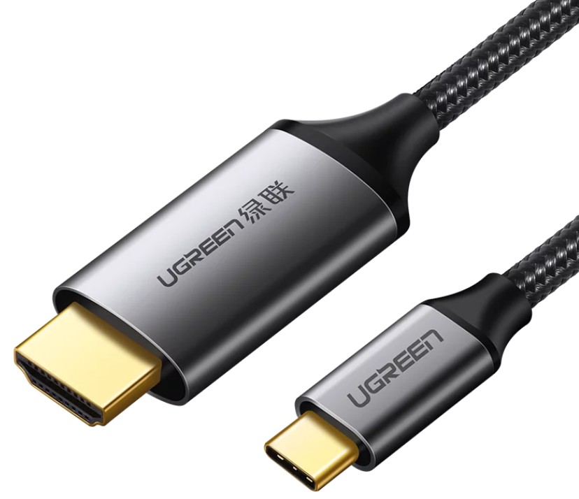 Кабель UGREEN 50570_ USB-C to HDMI Male to Male, 1,5 м, серый