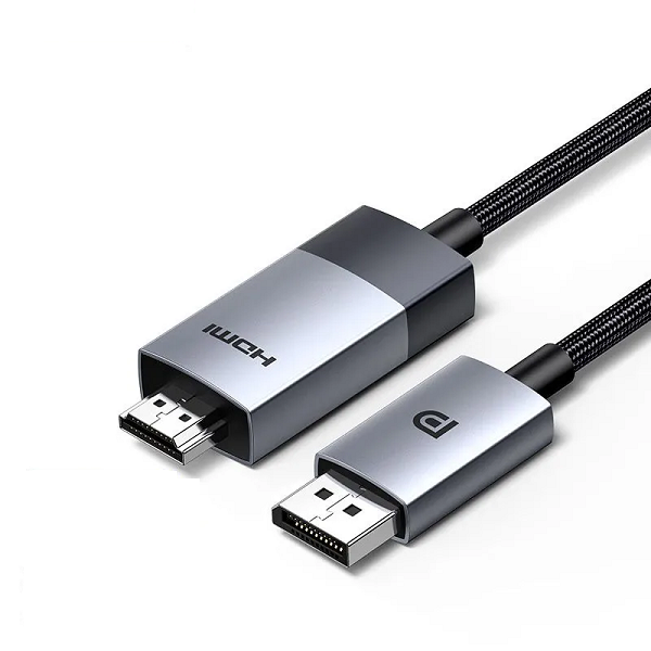 Кабель DisplayPort-HDMI UGREEN DP115 80397_ 8K/60Hz. Длина: 2м. Цвет: серый