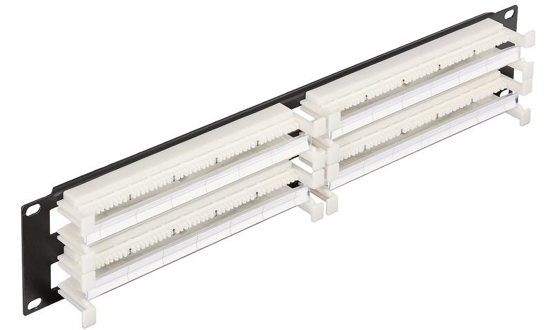 Коммутационная панель NikoMax NMC-RB110-200 110, 19", 2U, 200 пар, с этикеткой