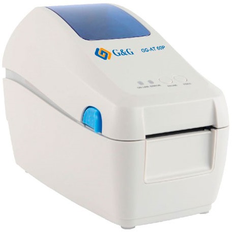 Термопринтер G&G 60P GG-AT 60P, DT, 2" (60 mm), 200 mm/sec, USB, Ethernet, White