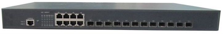 Коммутатор управляемый GIGALINK GL-SW-X201-12ST L2, 12 портов 1/10G BaseX SFP+, 8 портов 1000BaseT, 1 Консольный, Резервный БП (опция) NikoMax