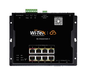 Коммутатор Wi-Tek WI-PCES310GF-F промышленный плоскопанельный настраиваемый, PoE, 8GE+2SFP