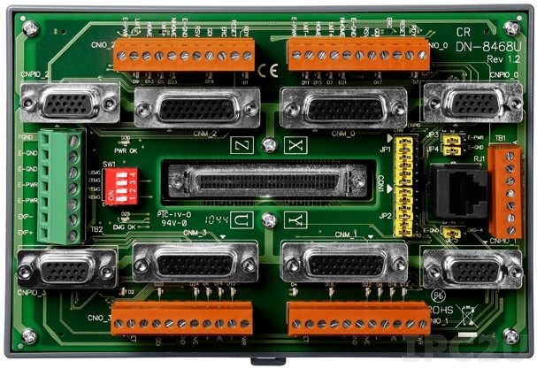 Плата ICP DAS DN-8468UB CR Photo-isolated Universal Snap-on Wiring Terminal Board