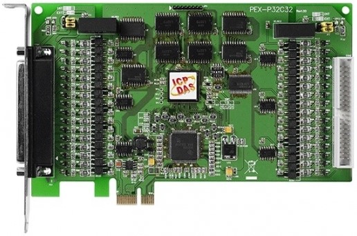 Плата ICP DAS PEX-P32C32 PCI Express, 32-channel Optically Isolated Digital Input and 32-channel Optically Isolated Digital Open-collector output Boar