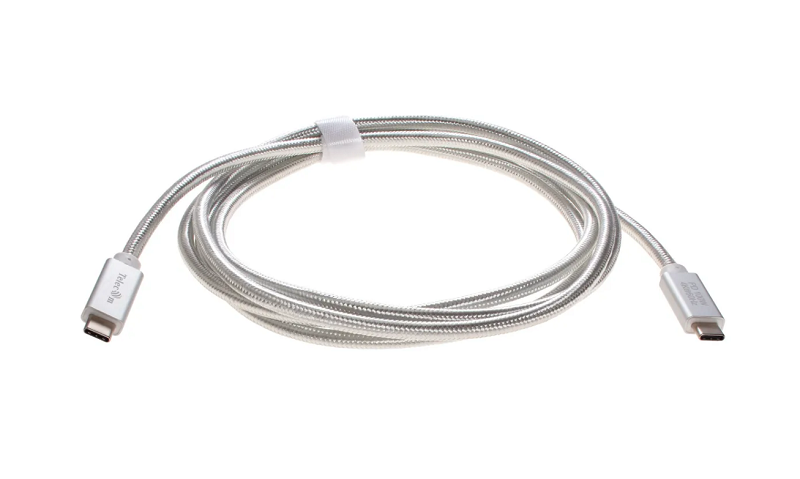 Кабель интерфейсный Type C-Type C Telecom TC420S серебряный, 10Gbs, 1m