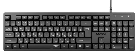 Клавиатура Meetion K300 USB, 104 клавиши, чёрная MT-K300-A-RU