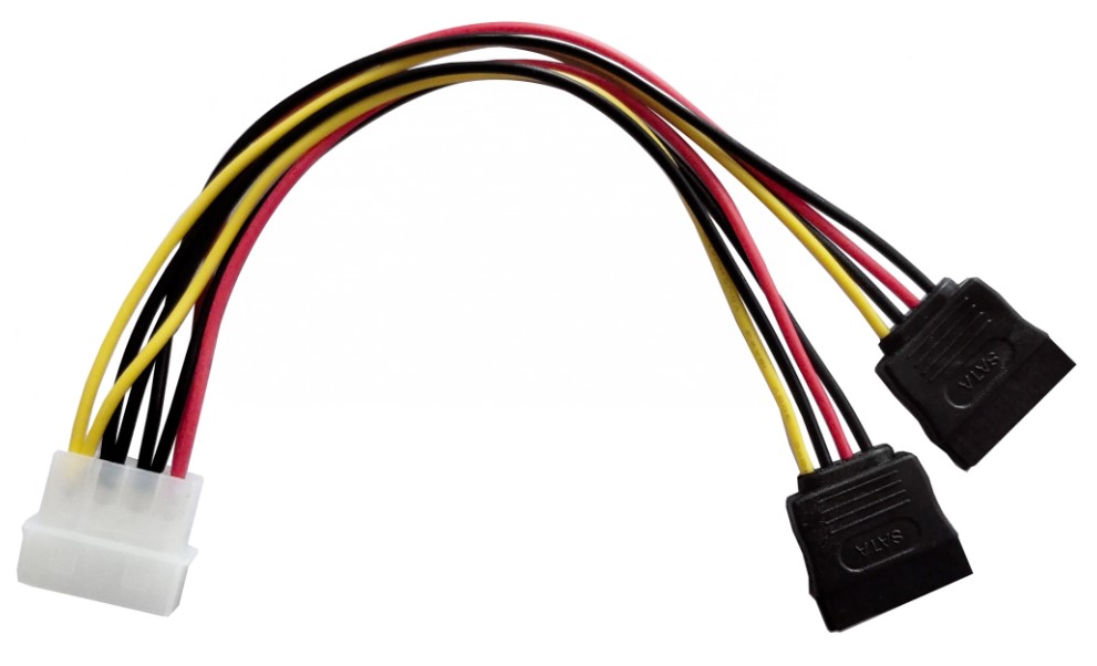 Кабель Buro BU-MOLEX-2XSATA Molex 8980 SATA (1996632)