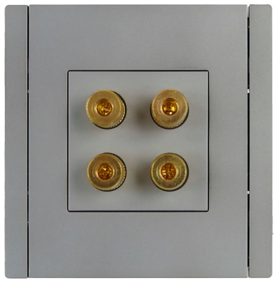 Розетка аудио IEK FP-S40-K46 FORTE&PIANO FP539 сталь