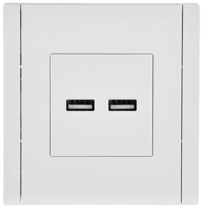 Розетка USB IEK FP-U21-D31-K01 FORTE&PIANO тип A+тип A 3,1А FP249 белый