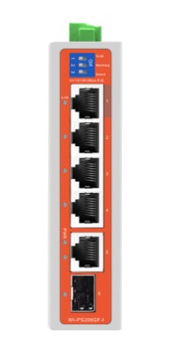 Коммутатор промышленный неуправляемый Wi-Tek WI-PS206GF-I v2 PoE 4FE+1GE+1SFP