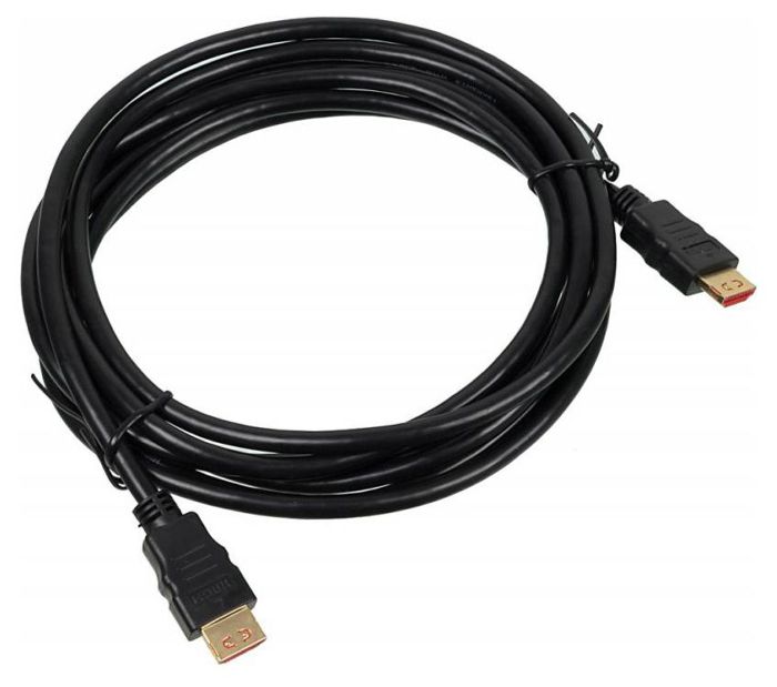 Кабель интерфейсный HDMI-HDMI Buro BHP HDMI 3 3м. Черный