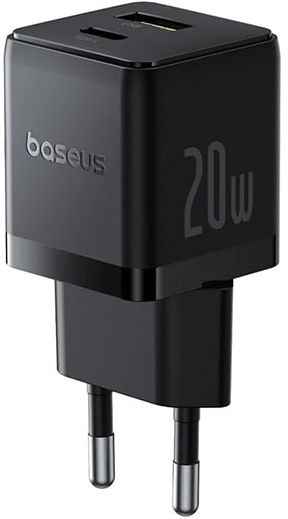 Зарядное устройство сетевое Baseus Palm P10111608113-01 C+U 20W EU Cluster Black