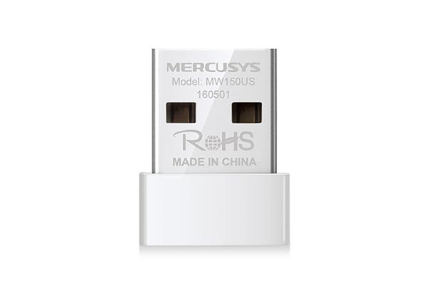 Адаптер Mercusys MW150US USB 2.0, поддержка Windows 10/8.1/8/7/XP