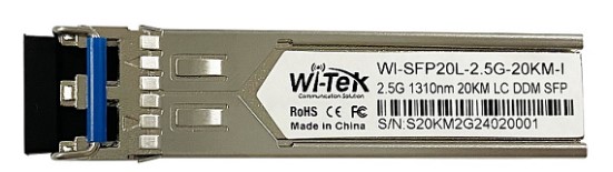 Модуль SFP+ Wi-Tek WI-SFP20L-2.5G-20KM-I промышленный с разъемом LC, до 20км
