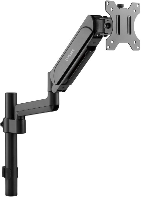 Кронштейн Digma D-MM201 для мониторов ЖК черный 17"-32" макс.9кг крепление к столешнице поворот и наклон