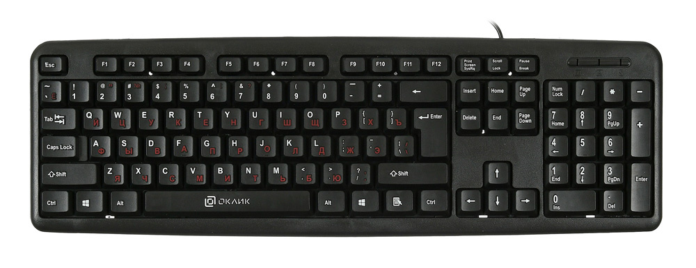 Клавиатура Oklick 90MV2 черный USB (1185967) Oklick 1185967