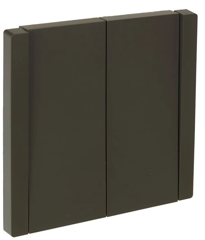 Переключатель двухклавишный IEK FP-V22-0-10-1-K03 FORTE&PIANO 10А FP307 серый