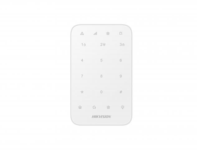 Клавиатура HIKVISION DS-PK1-E-WE беспроводная Axiom Hub PRO беспроводная клавиатура с обратной связью, для постановки/снятия на охрану