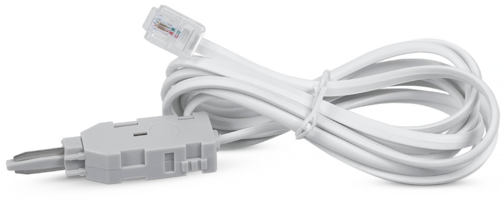 Шнур тестовый 2-х контактный Cabeus TC-2-pin-6P2C 6P2C