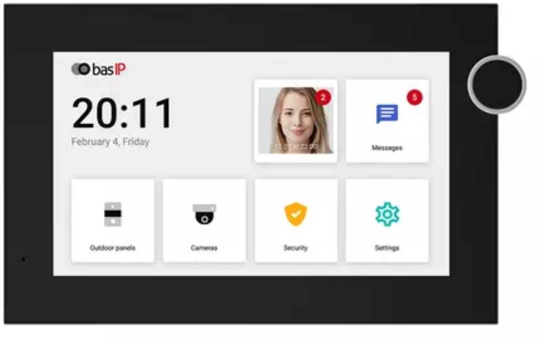 Монитор BAS-IP AZ-07L IP-домофона AZ-07L Black