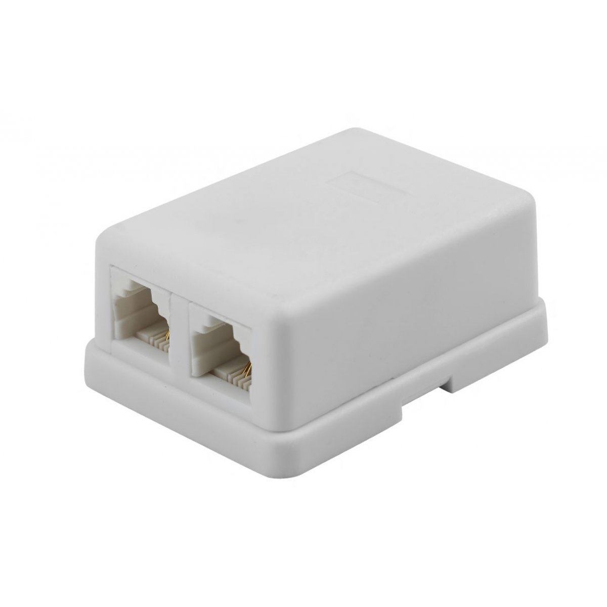 Телефонная розетка настенная Filum FL-TA-SOCKET-2, двухпортовая, 2 х RJ-11/6p4c.