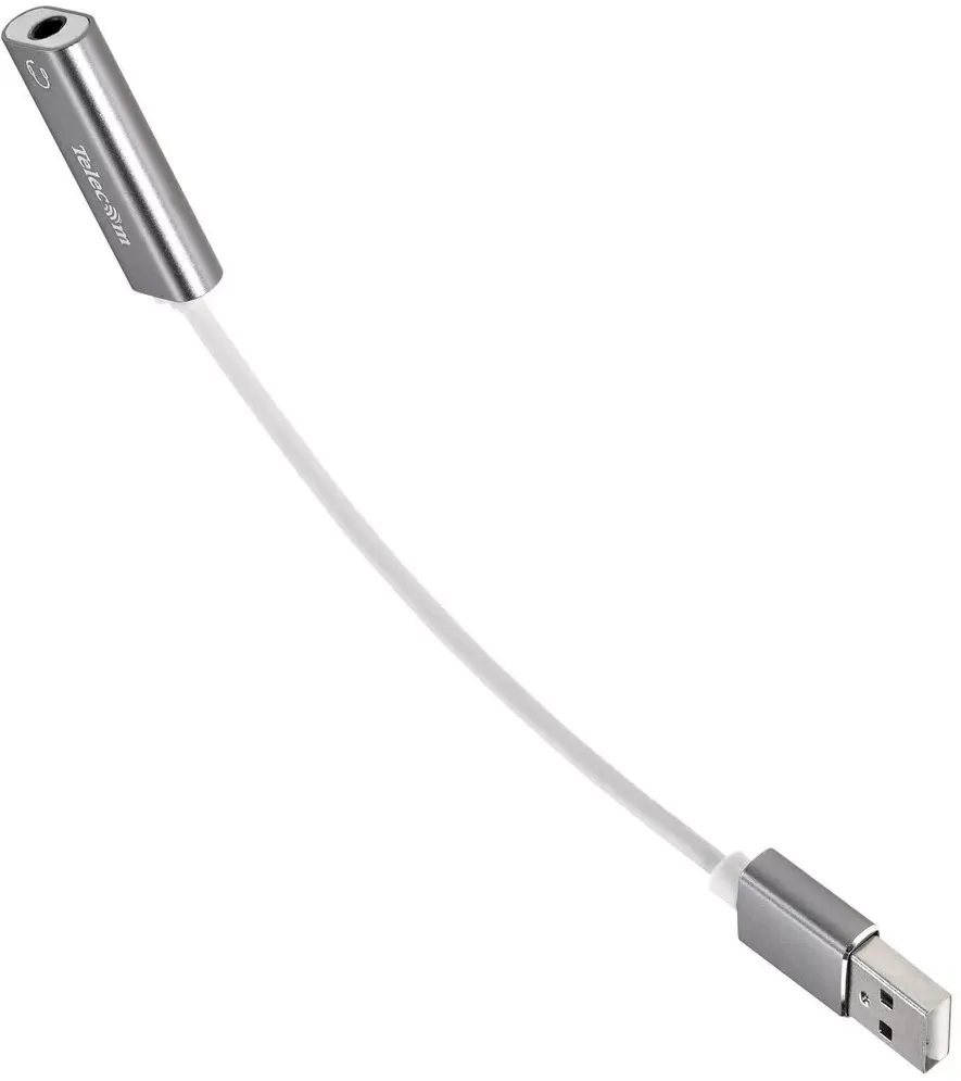 Переходник Telecom TA316U аудио USB2.0(M)/3.5мм F (гнездо) 0.1м