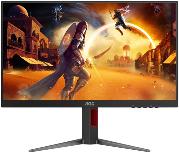 Монитор 23,8" AOC 24G4H 1920x1080, IPS, 300 cd/m, 1000:1, 0.3 ms, 178°/178°, 200Hz, HDMI 2.0, DP, с поворотом экрана, Black