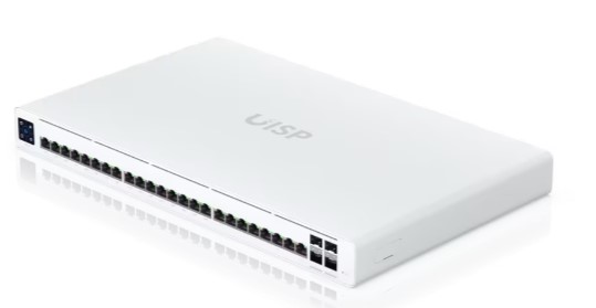 Коммутатор PoE Ubiquiti UISP-S-Pro PoE, 24х 1G RJ45, 4х 10G SFP+, раздача 220 Вт