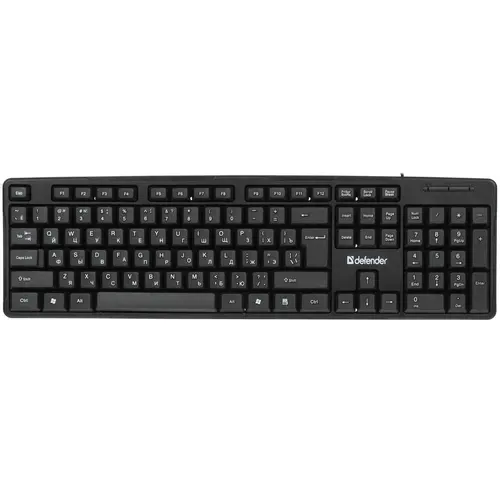 МФУ 45440 Defender Проводная клавиатура Next HB-440 RU,черный,полноразмерная USB