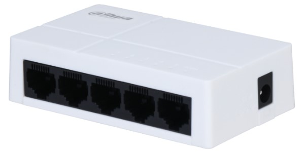 Коммутатор неуправляемый Dahua DH-PFS3005-5GT-L 5-в-1, 5 портов/до 10 Гбит.с/белый