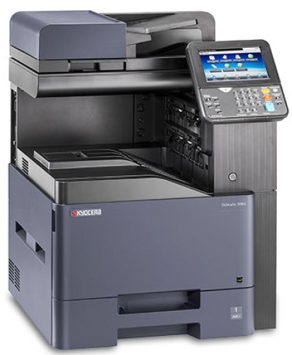 МФУ Kyocera TASKalfa 308ci 1102WL3NL0 30ppm,принт/цв.скан/копир,1200dpi,1024Mb,ARDF на 75 стр.,1*500 стр.,DU,Сеть,без тонеров)