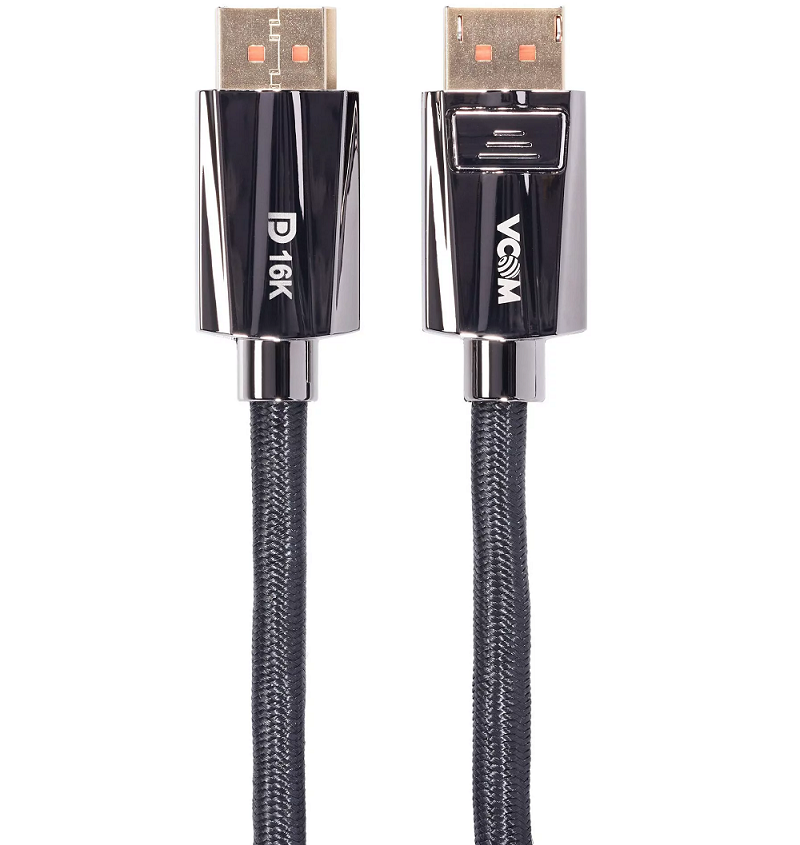 Кабель VCOM CG655-1.5 соединительный DP v2.1 80GBps, 8K@60Hz, 1.5m, медь