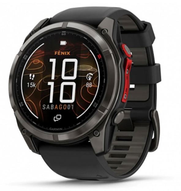 Часы Garmin Fenix 8 010-03380-13G 51mm MicroLED (ТОЛЬКО ИМ) Sapphire Carbon Grey