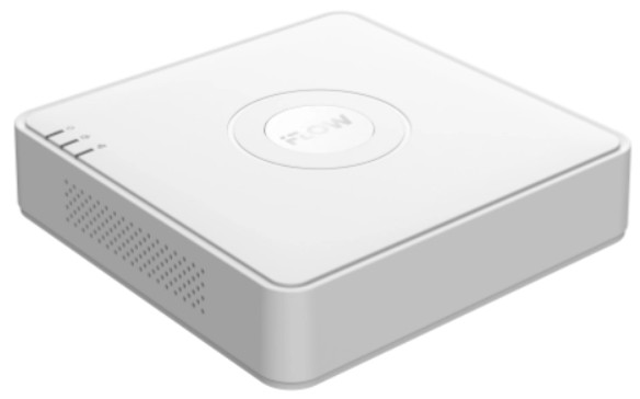 Видеорегистратор IP iFlow F-NR-108P 8-ми канальный, видеовход: 8 IP 6Мп, видеовыход: 1 VGA и 1 HDMI до 1080Р, 2хUSB2.0