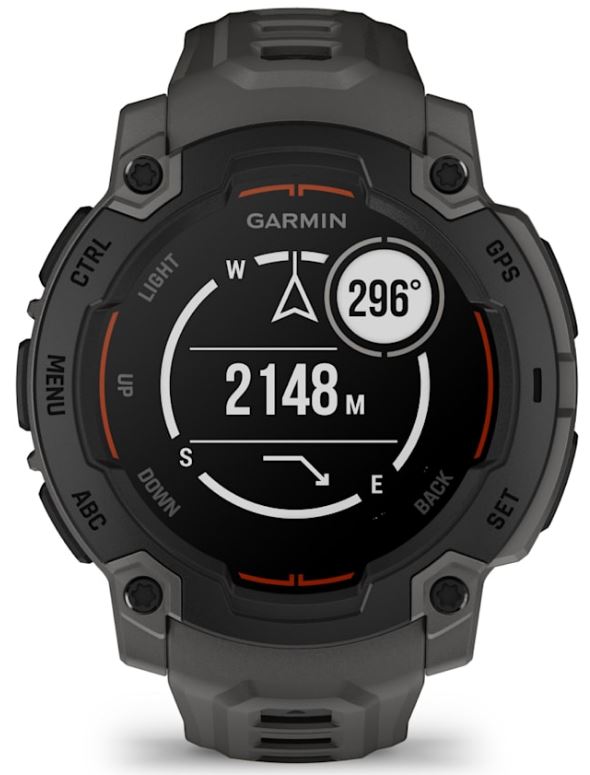 Часы Garmin Instinct E 010-02933-00 45мм 1.4" AMOLED корп.серый рем.серый разм.брасл.:132-213мм