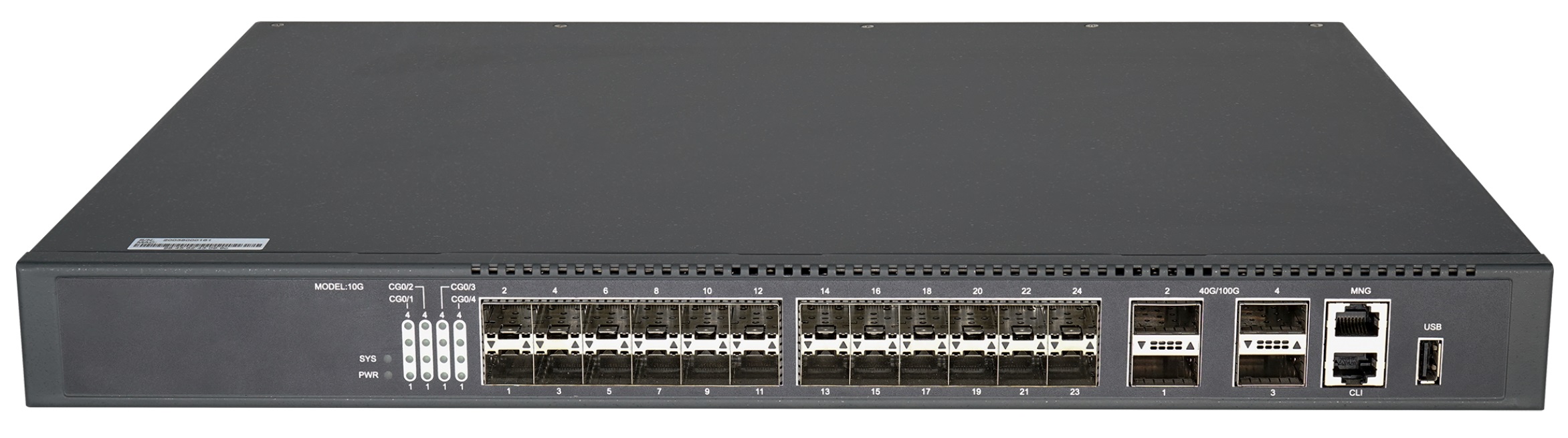 Коммутатор управляемый GIGALINK GL-SW-X304-28SQ уровня ядра сети, L3, 24 10Гб/с SFP+, 4* 40/100Гб/с QSFP28, 1 RJ45 консольный порт, 1 MGMT, 2 блока пи NikoMax