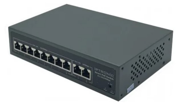 Коммутатор PoE IPTRONIC PS3-E10P8GH