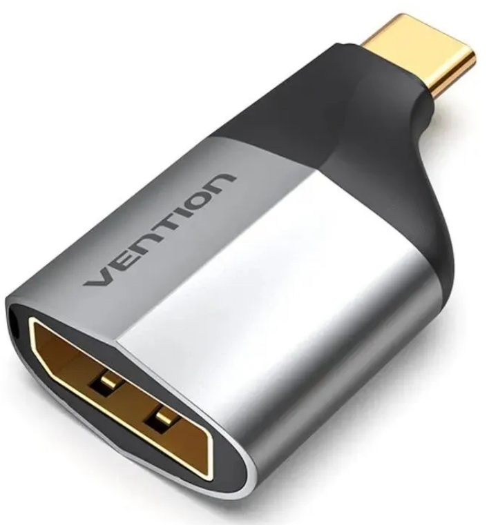 Адаптер переходник Vention TCCH0 USB CM > DP F серый