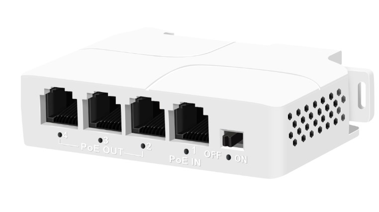 Удлинитель PoE Polyvision PND-1E3P 4 порта, 3xRJ45 (выход) PoE 10/100 Мбит/с, IEEE 802.3af/at, PoE бюджет до 25 Вт, 1xRJ45 (вход) PoE 10/100 Мбит/с, п