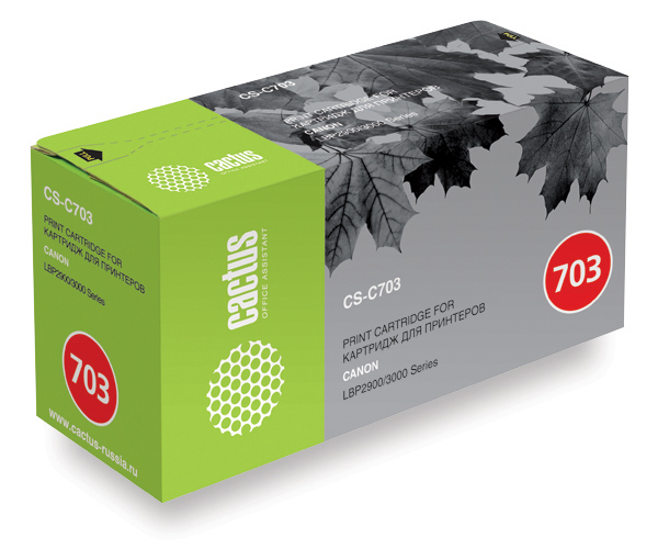 Картридж Cactus CS-C703 для принтеров Canon LBP2900/LBP3000 2000 стр.