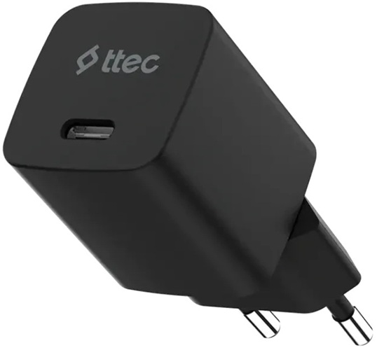 Зарядное устройство сетевое TTEC SmartCharger Pro 2SCG45S GAN 45W USB-C AVS PD. Цвет: черный