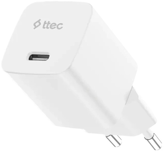 Зарядное устройство сетевое TTEC SmartCharger Pro 2SCG45B GAN 45W USB-C AVS PD. Цвет: белый