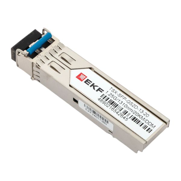 Модуль SFP EKF TSX-SFP-GS2D-13-20 1,25 Гбит двойное одномодовое оптоволокно 1310нм 20км TSX