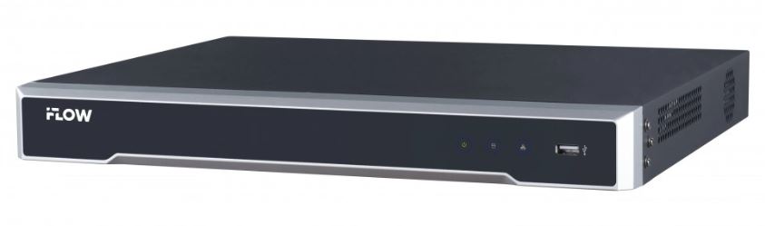 Видеорегистратор IP iFlow F-NR-216/2 16-и канальный, видеовход: 16 IP 8Мп, аудиовход: 1 канал RCA, видеовыход: 1 VGA и 1 HDMI до 4К, аудиовыход: 1 кан