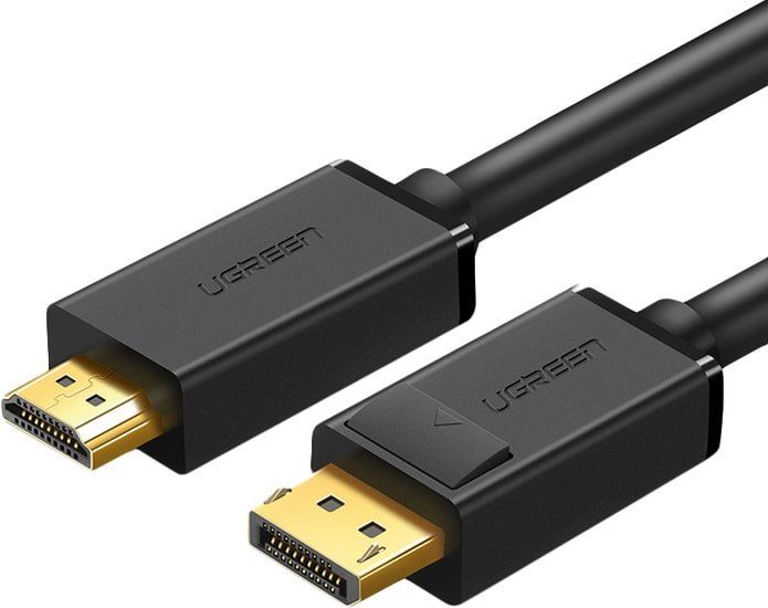 Кабель интерфейсный DisplayPort-HDMI UGREEN 10202 2 м, черный 10202_
