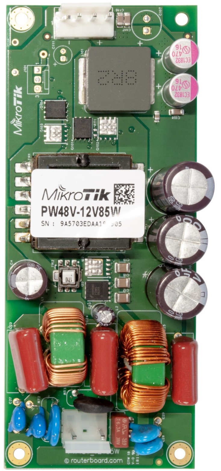 Источник питания Mikrotik PW48V-12V85W ±48V Open frame Power supply with 12V 7A output, for new r2 CCR revisions