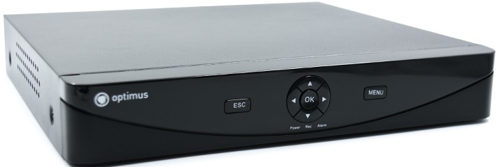 Видеорегистратор IP Optimus NVR-5101_V.1 10 канальный, камеры до 8 Мп, 25 к/с, битрейт вход 72 Мбит/с, H.265/H.264, HDMI 4К, VGA, 1 SATA 14 ТБ, аудиов